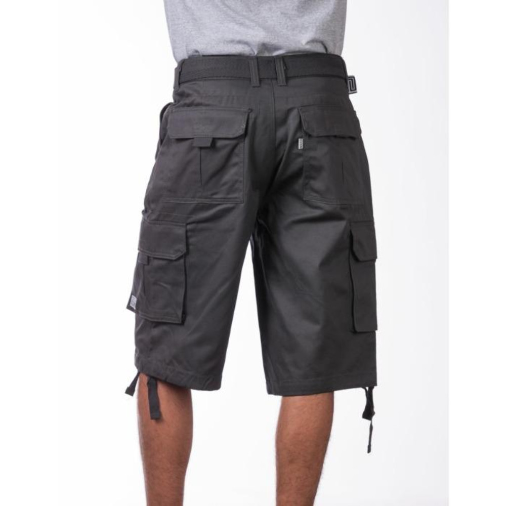 Pro Club Men’s Cotton Twill Cargo Shorts With Belt