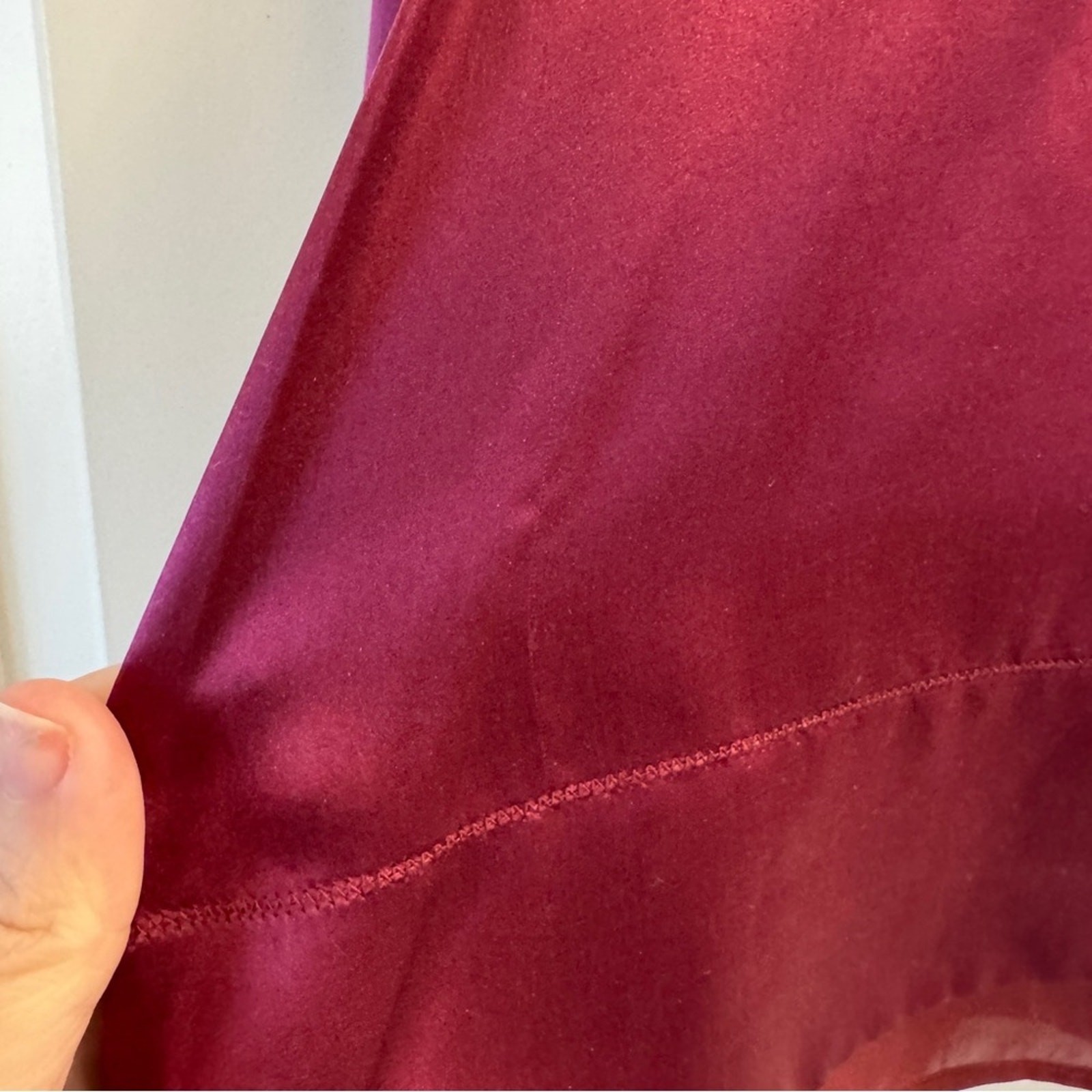 Plum Silk Bow Detail Tank Top Size Large Dressy Cami