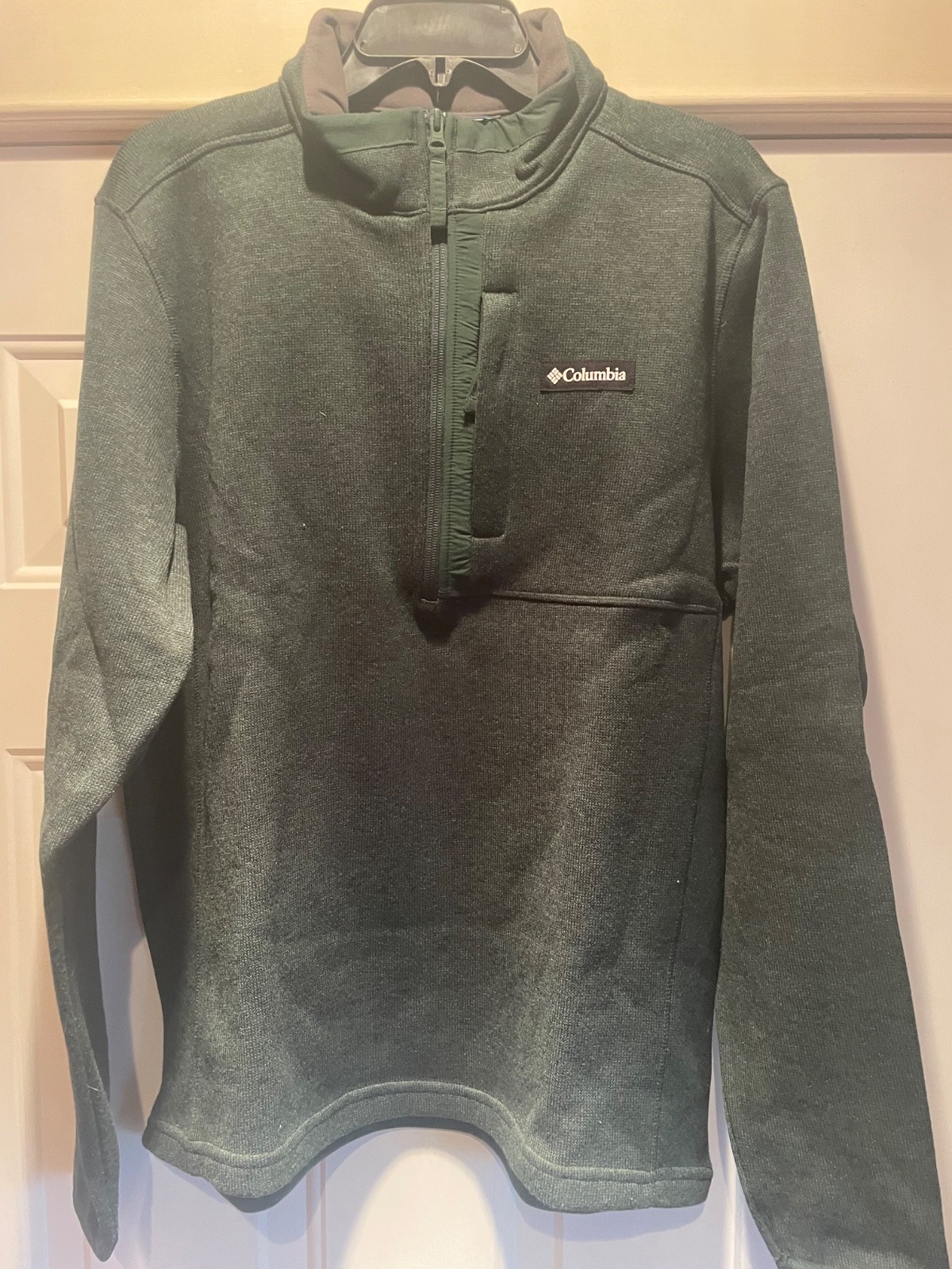 MENS LARGE COLUMBIA 1/2 ZIP FLEECE PULLOVER NWOT