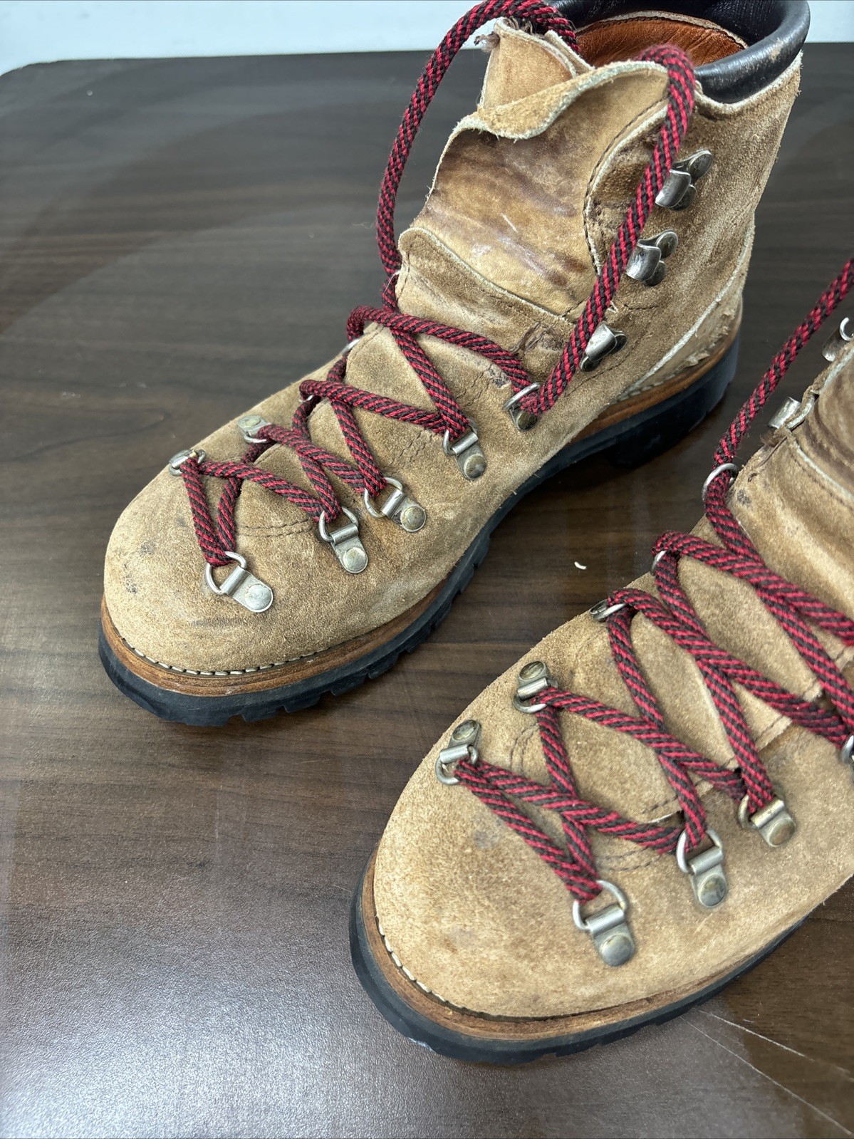 Vtg Dexter Mountaineering Alpine Hiking Vibram Boots Sz 10 M USA W998-4