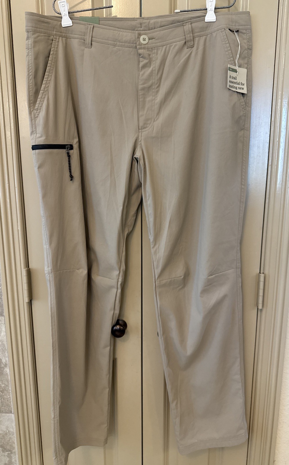 REI Coop Trailmade Hiking Pants 40 X 32 Tan Outdoor Cargo Nylon Stretch NWT