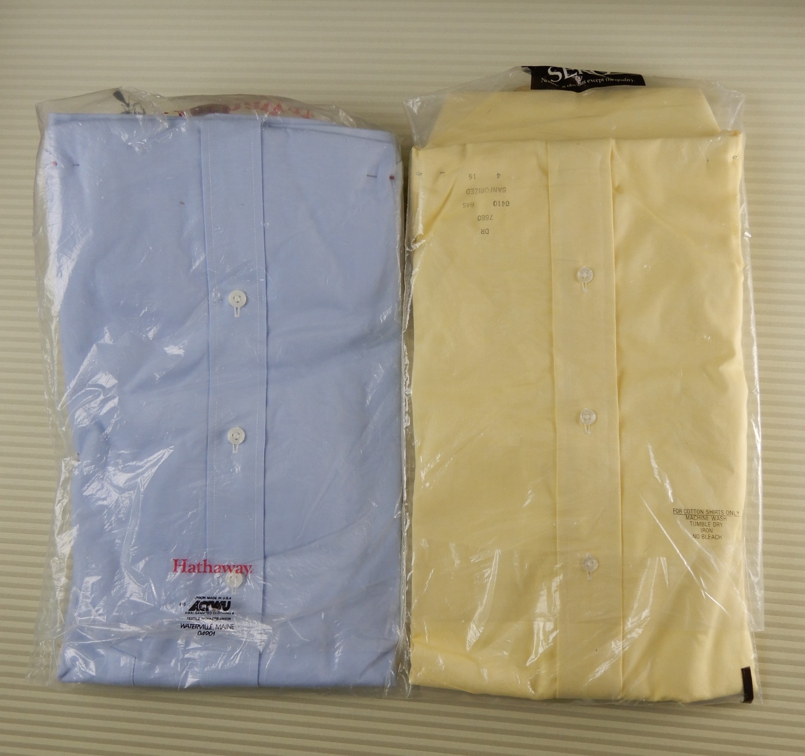 Two New Long and Short Sleeve Shirts Men’s 16-1/2 and 16-1/2 -35