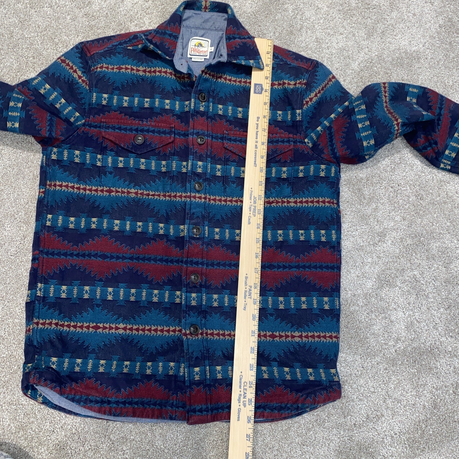Pendleton Surf Pendleton Shirt Men’s XS Multicolor Southwestern Aztec Lined