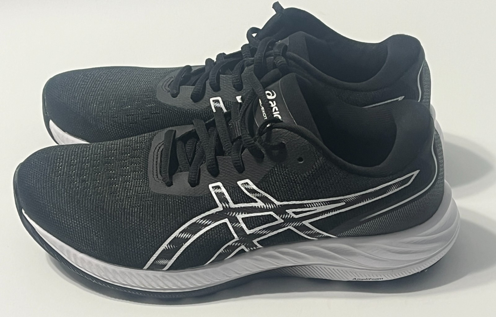 Women’s Asics Gel Excite 9 Ortholite Running Shoes Sneakers Black White Size 9