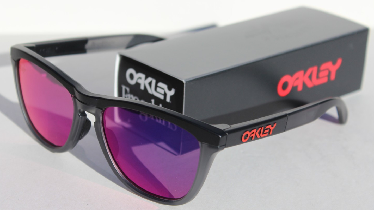 OAKLEY Frogskins Range Sunglasses MAVERICK Black/Smoke/Prizm Road OO9284-13 NEW