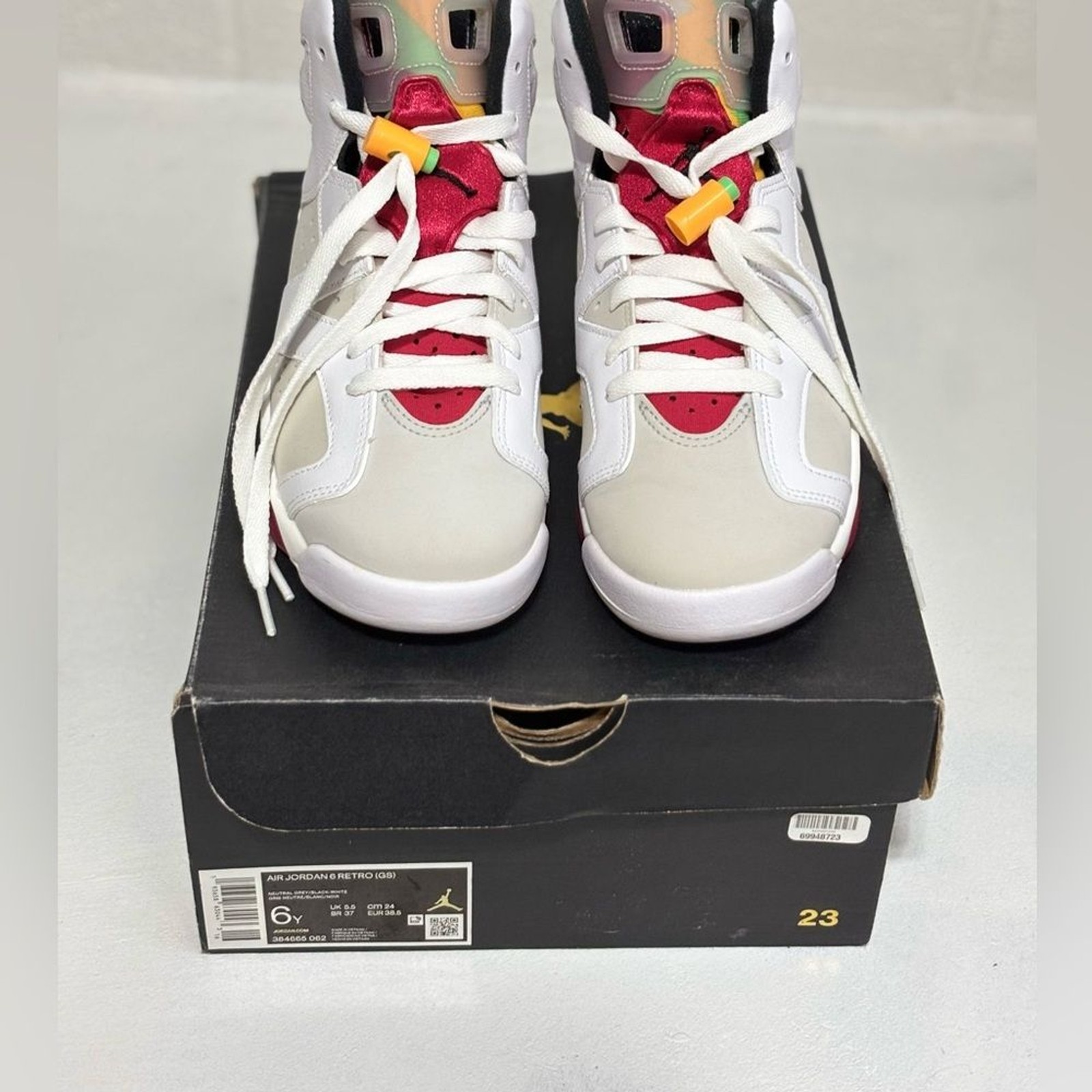 Air Jordan 6 Retro GS “Hare” – Size 6Y – Original Box