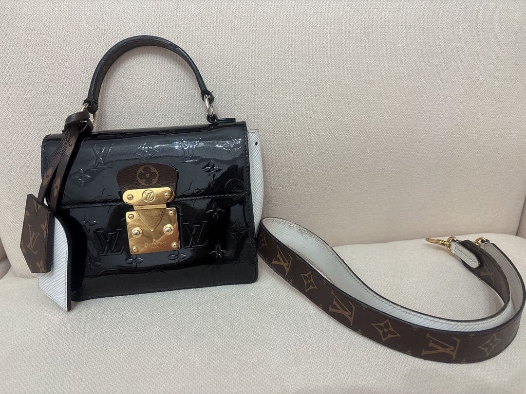 Louis Vuitton Spring Street PM Vintage Handbag W19cm H17cm D8cm Auth Japan Used