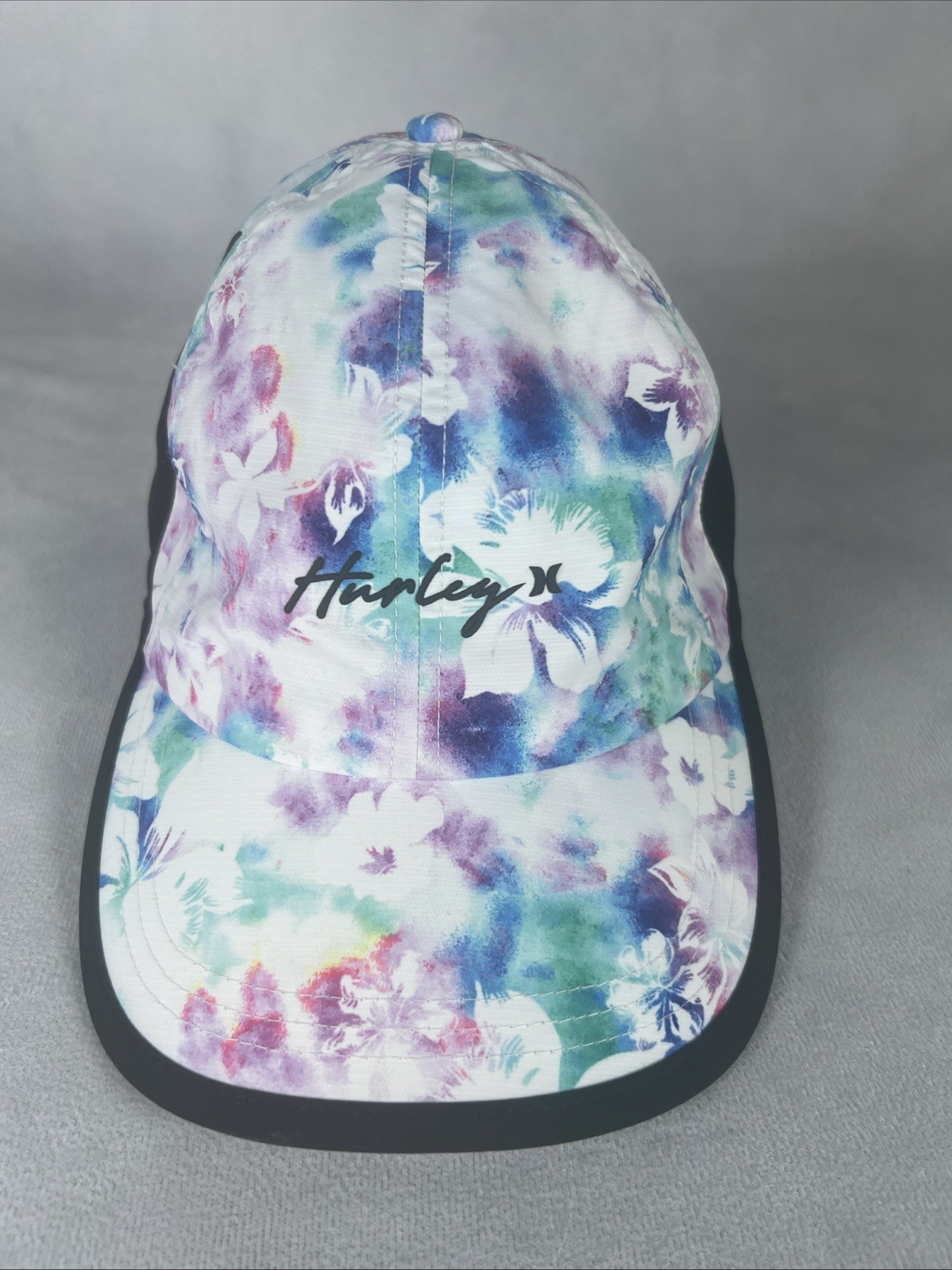 Hurley Ponytail Strapback Hat Multicolor One Size Adjustable Floral Breathable