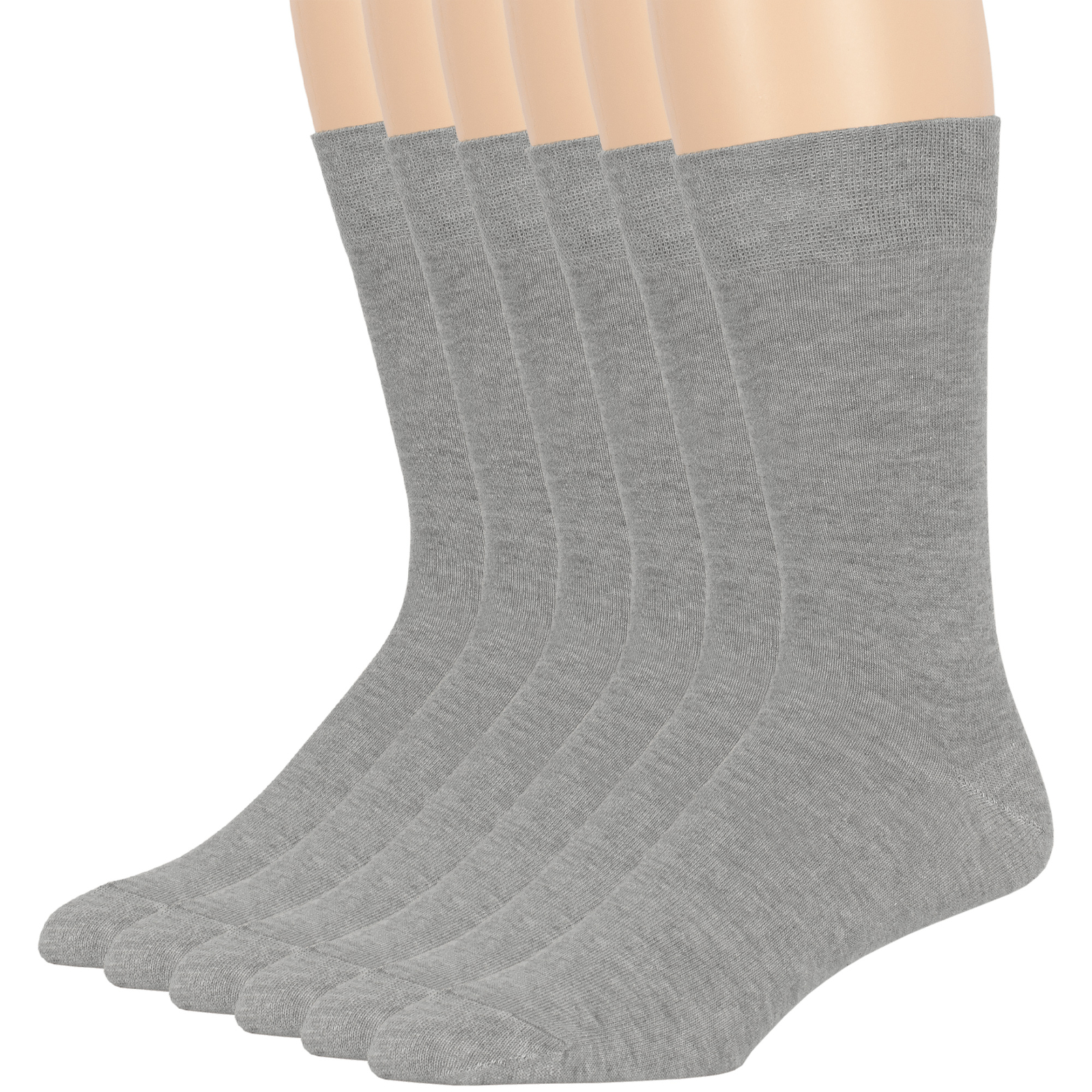 Men’s Cotton 4-6 Pack Dress Socks L/XL Black Brown Khaki Navy Grey Beige Burgund
