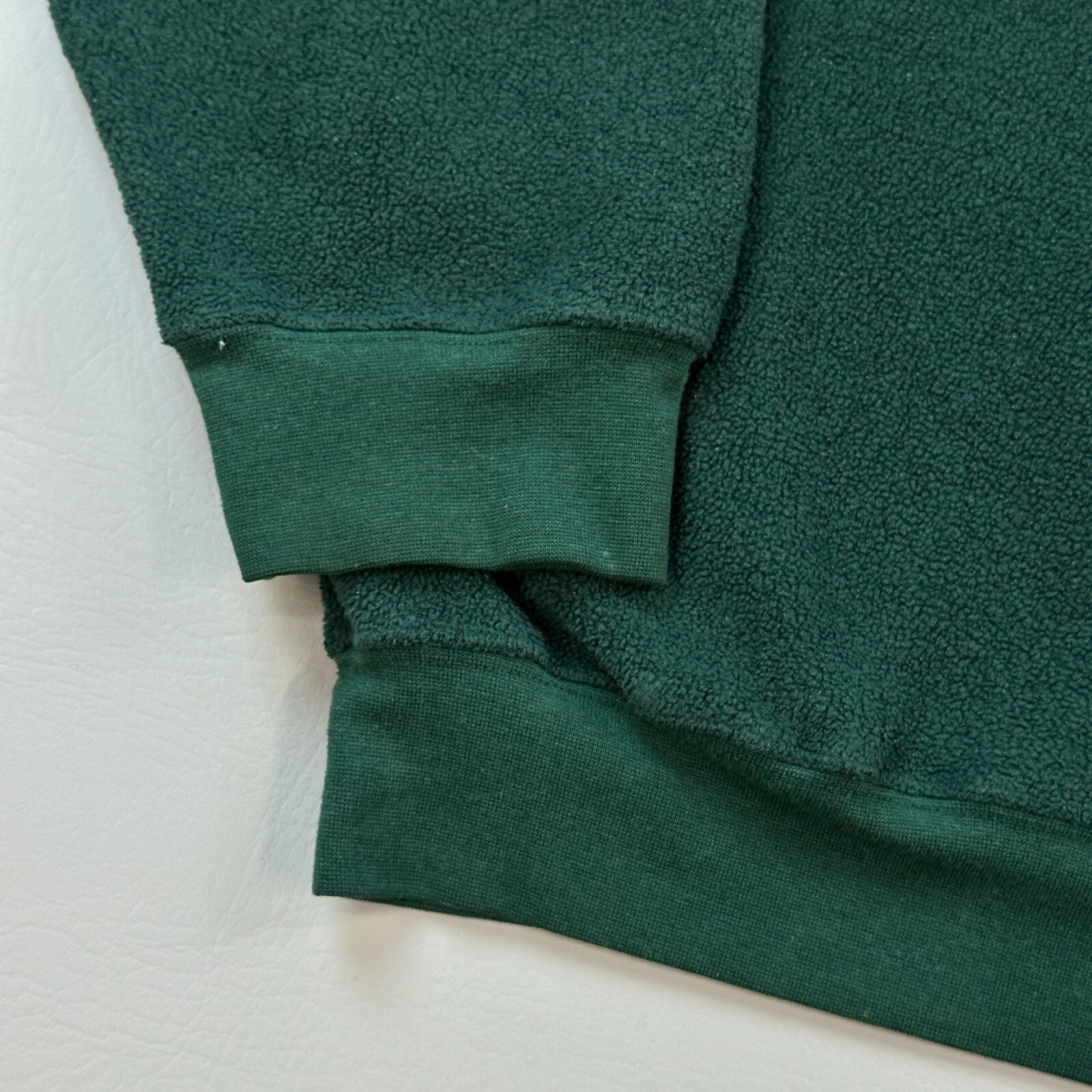 Vintage Ivy Crew Jacket Mens Large Green 1/4 Zip Fleece Hiking Outdoor 90s