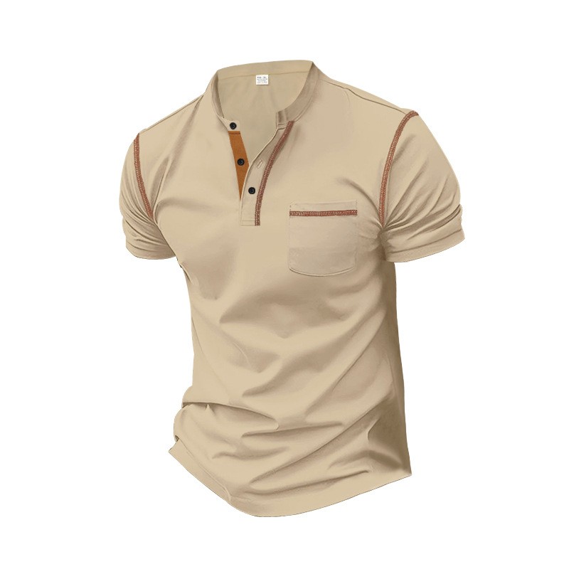 Summer Men’s Color Block Crew Neck T-Shirt