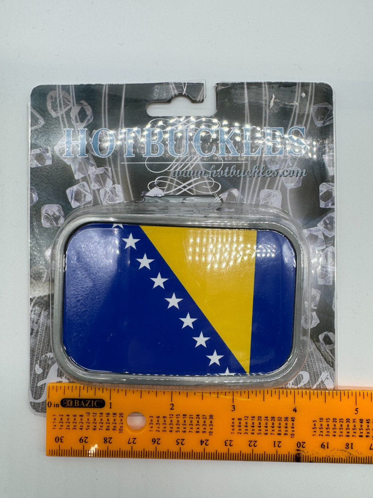 Patriotic Bosnia Herzegovina Flag Belt Buckle Metal Unisex Men’s Belt Buckle
