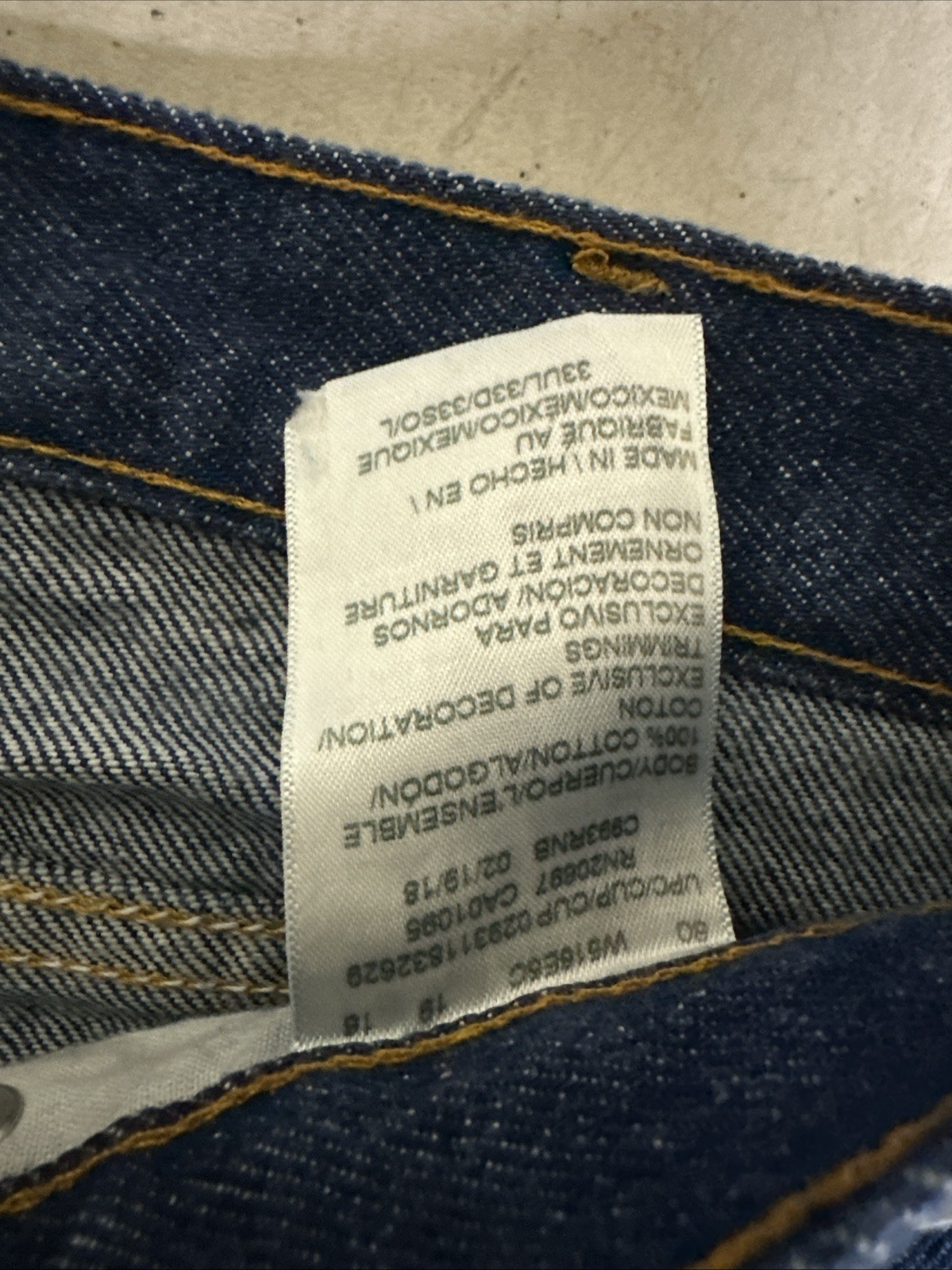NEW Dickies Work Jean Size: 33UL PN: C993RNB
