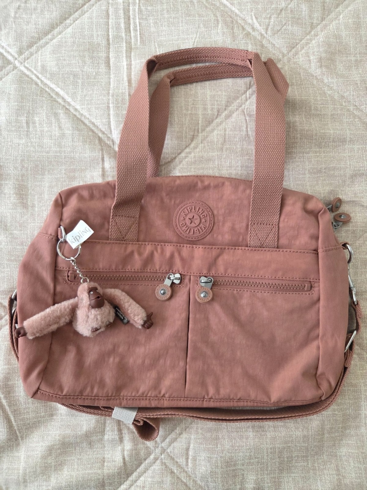 NEW Kipling Klara Satchel Crossbody bag (Kind Rose) with adjustable strap