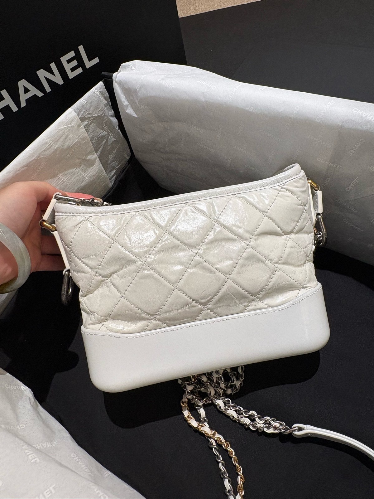 Chanel Pre-Owned Authentic Hobo Bag 20*15*8cm Free Tracked Shipping