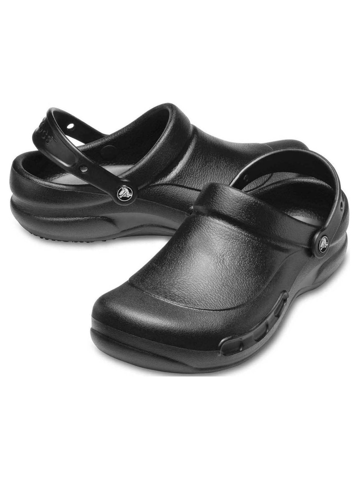 HOT Crocs at Work Unisex Bistro Slip Resistant Clog Black and Navy , All Size