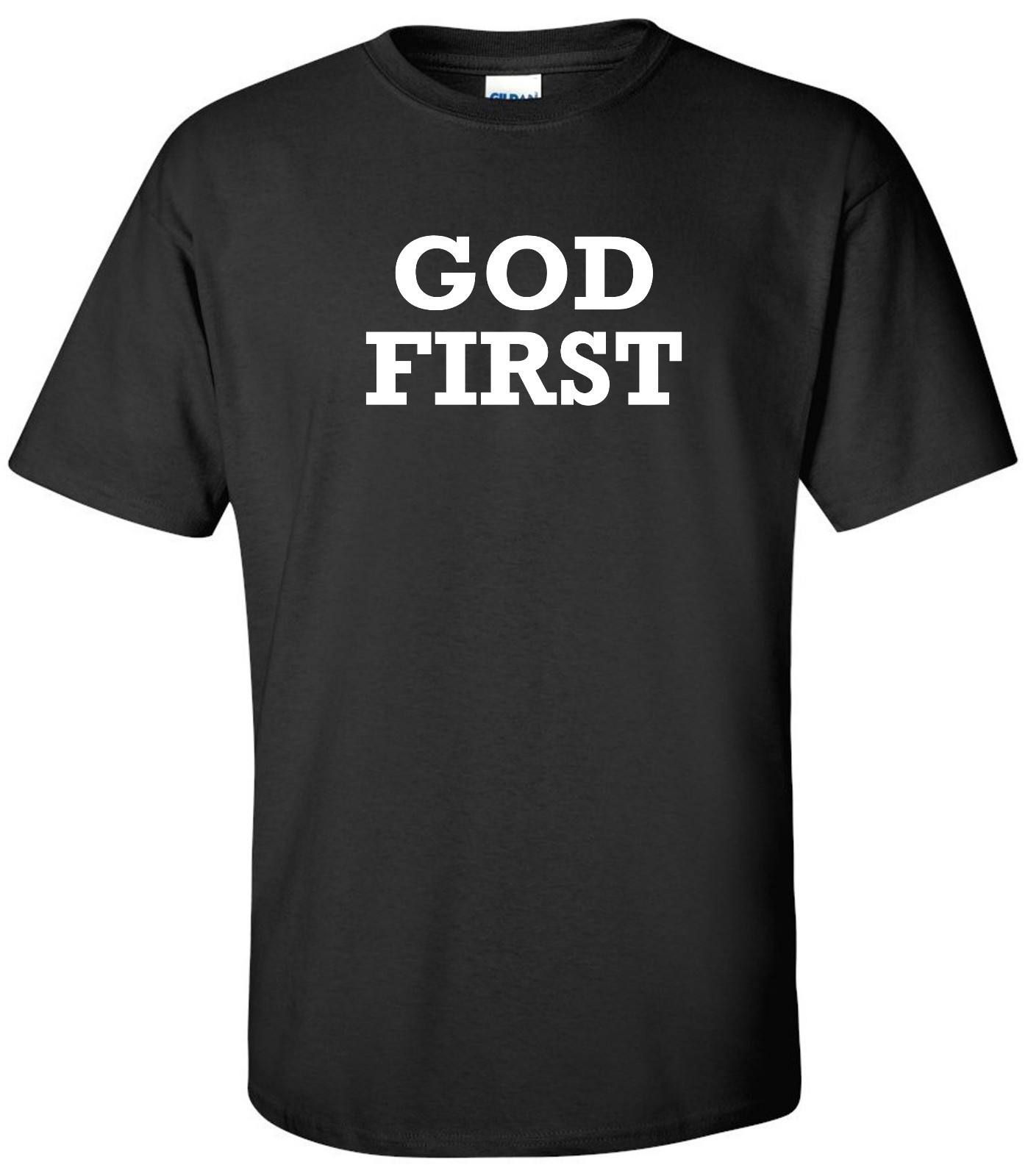 CHRISTIANITY T-SHIRT GOD FIRST CHURCH JESUS TEE SHIRT
