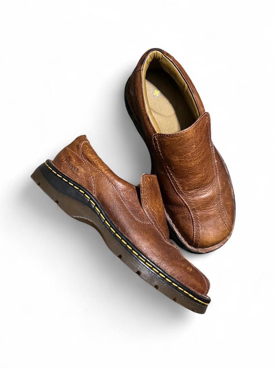 Dr. Martens Men’s Brown Leather Slip-On Casual Shoes US 9