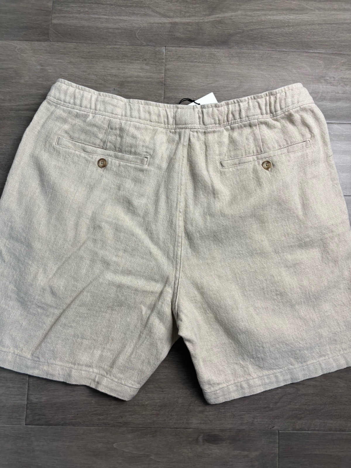 Octobre Éditions Men’s Short Priam Naturel Shorts Men’s Size 2xl Cotton Beige