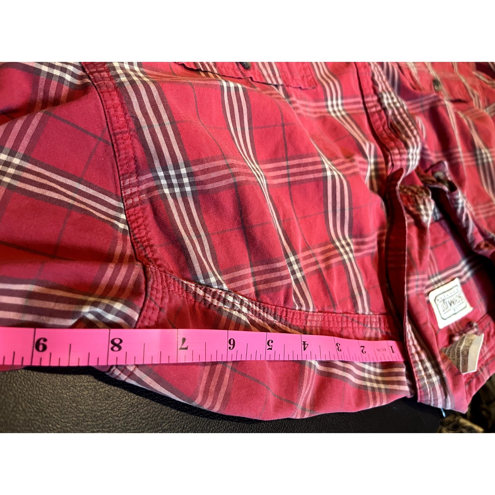 Vintage Schmidt Red Plaid Flannel ShirtXL Cotton Button Up Workwear Outdoor
