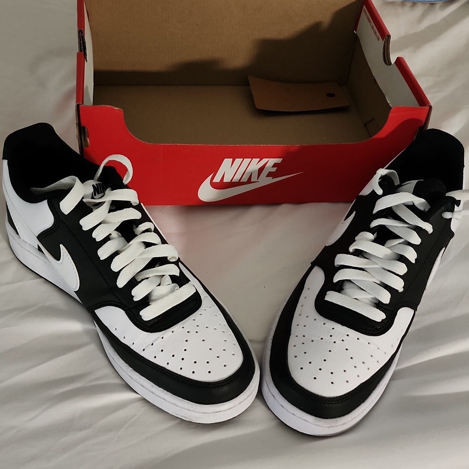 Nike Court Vision Next Nature Low Men’s Sneakers Black/White Leather DH3158-003