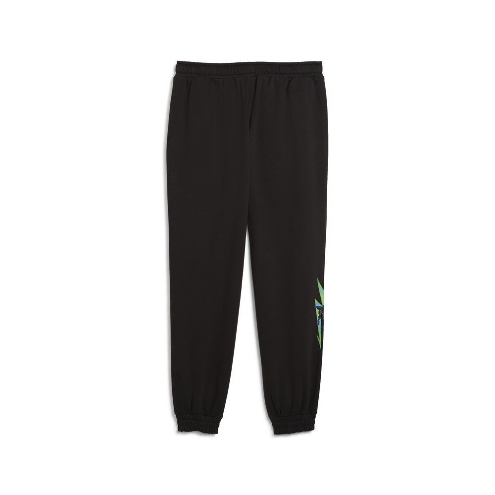 PUMA Mapf1 Neon Energy Drawstring Sweatpants Mens Black Casual Athletic Bottoms