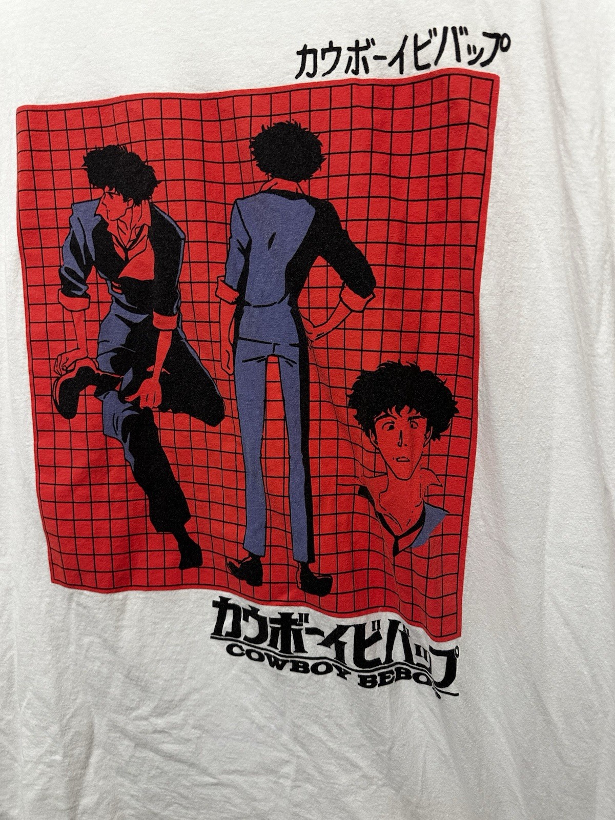 Cowboy Bebop Anime Retro White 90s T Shirt Size Large