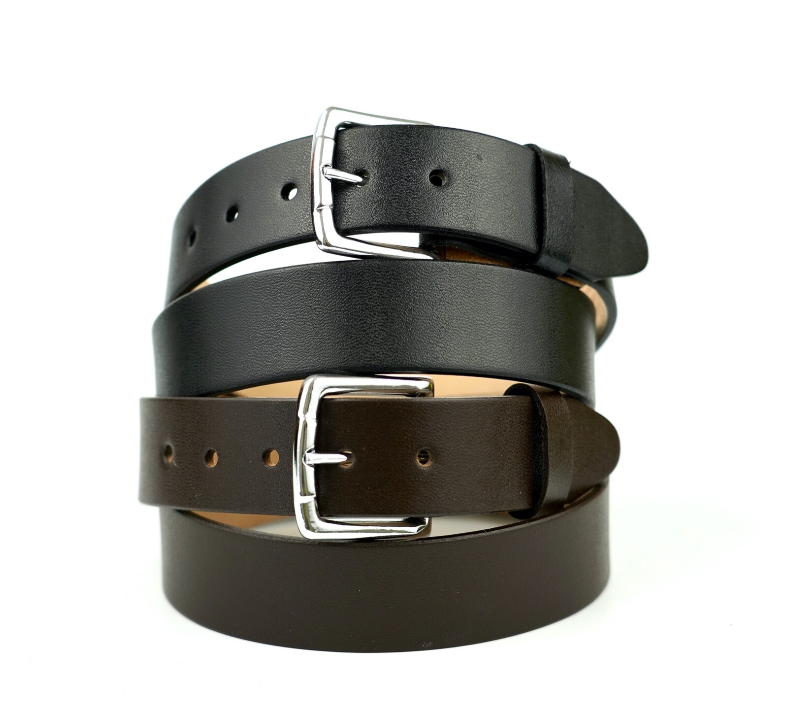 MEN’S WORK BELT SOLID HEAVY DUTY LEATHER BELT CASUAL LEATHER BELT 1.5″ CINTO