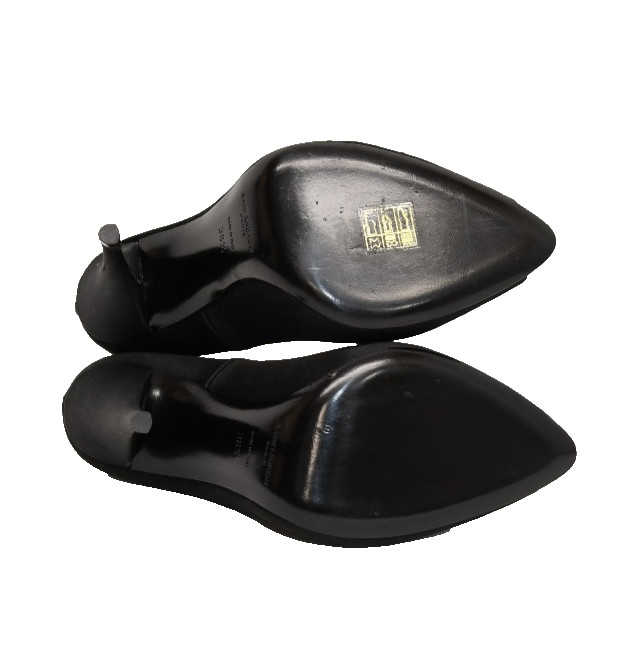 New! Saint Laurent 115mm Crystal-Embellished Satin Pumps Sz 38.5 8.5 US DD434A