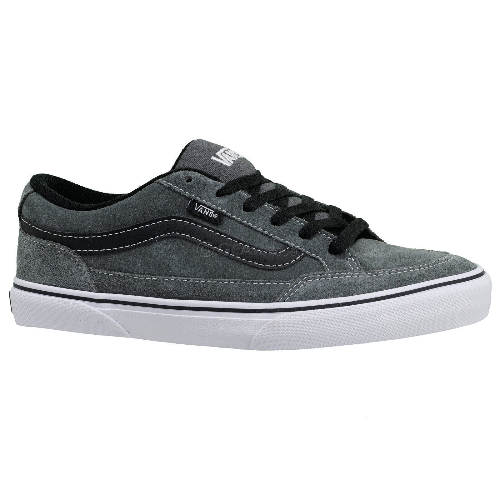 VANS Skate Bearcat Mens Low Top Skakeboarding Shoes, Gray Suede, Pick Size