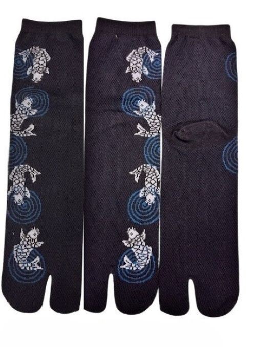 足袋 Carp Tabi Socks (Mesh) – Black