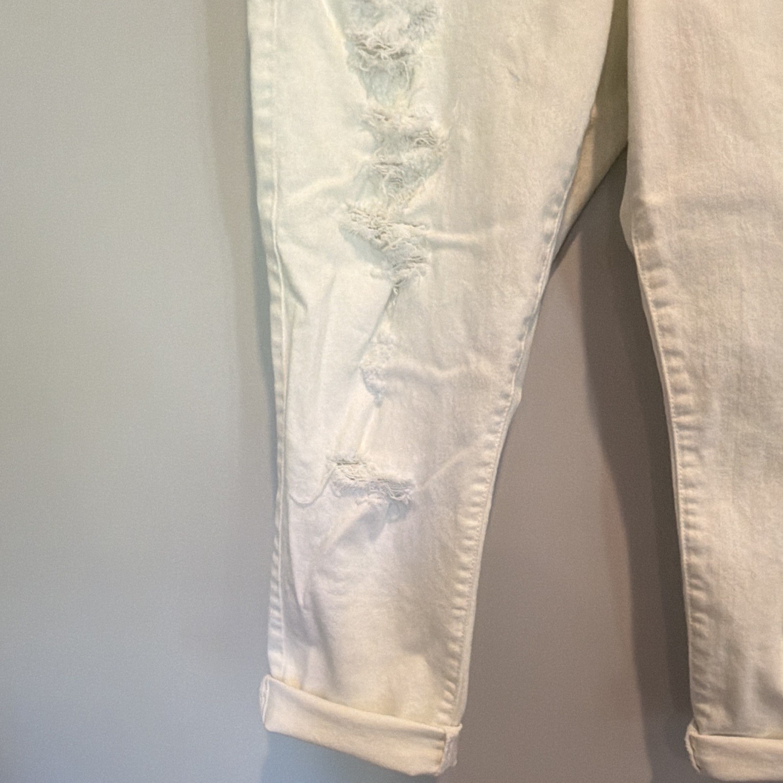 American Eagle Outfitters Super Stretch Jegging Crop Jeans White 14