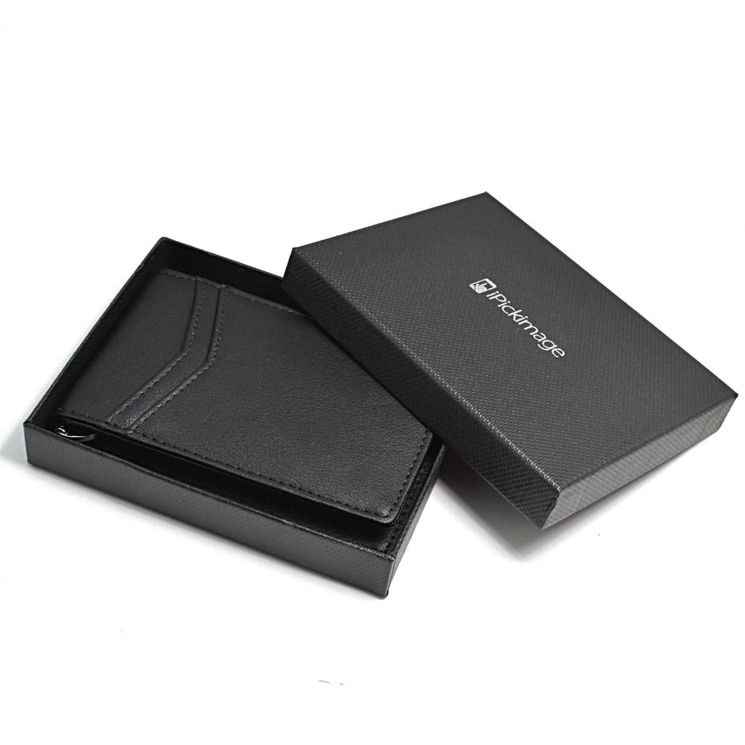 Bitcoin Black PU Leather Slim RFID Resistant Bi-fold Men Wallet