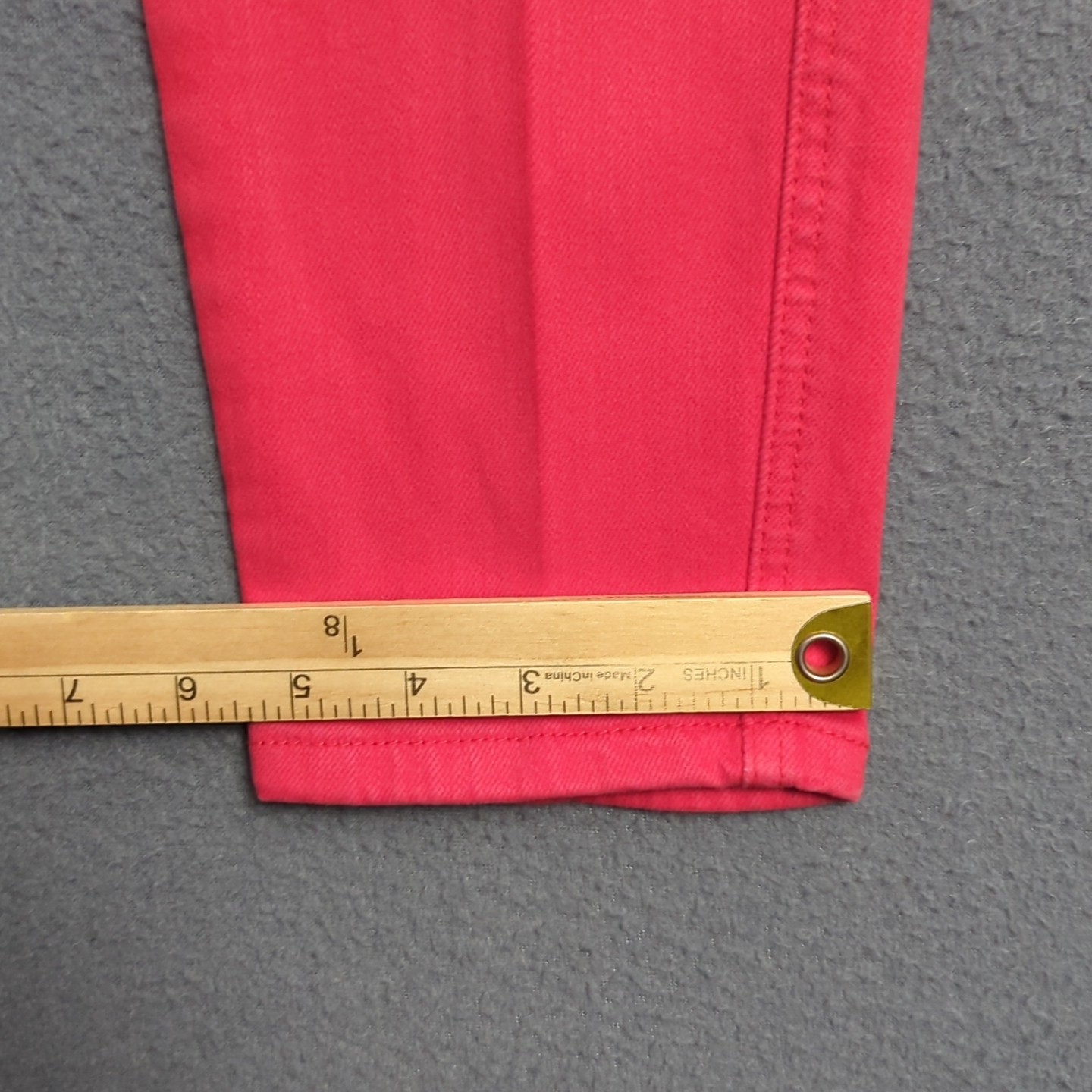 Judy Blue Jeans Women’s 31 Red Garment Dyed Skinny High Rise Denim