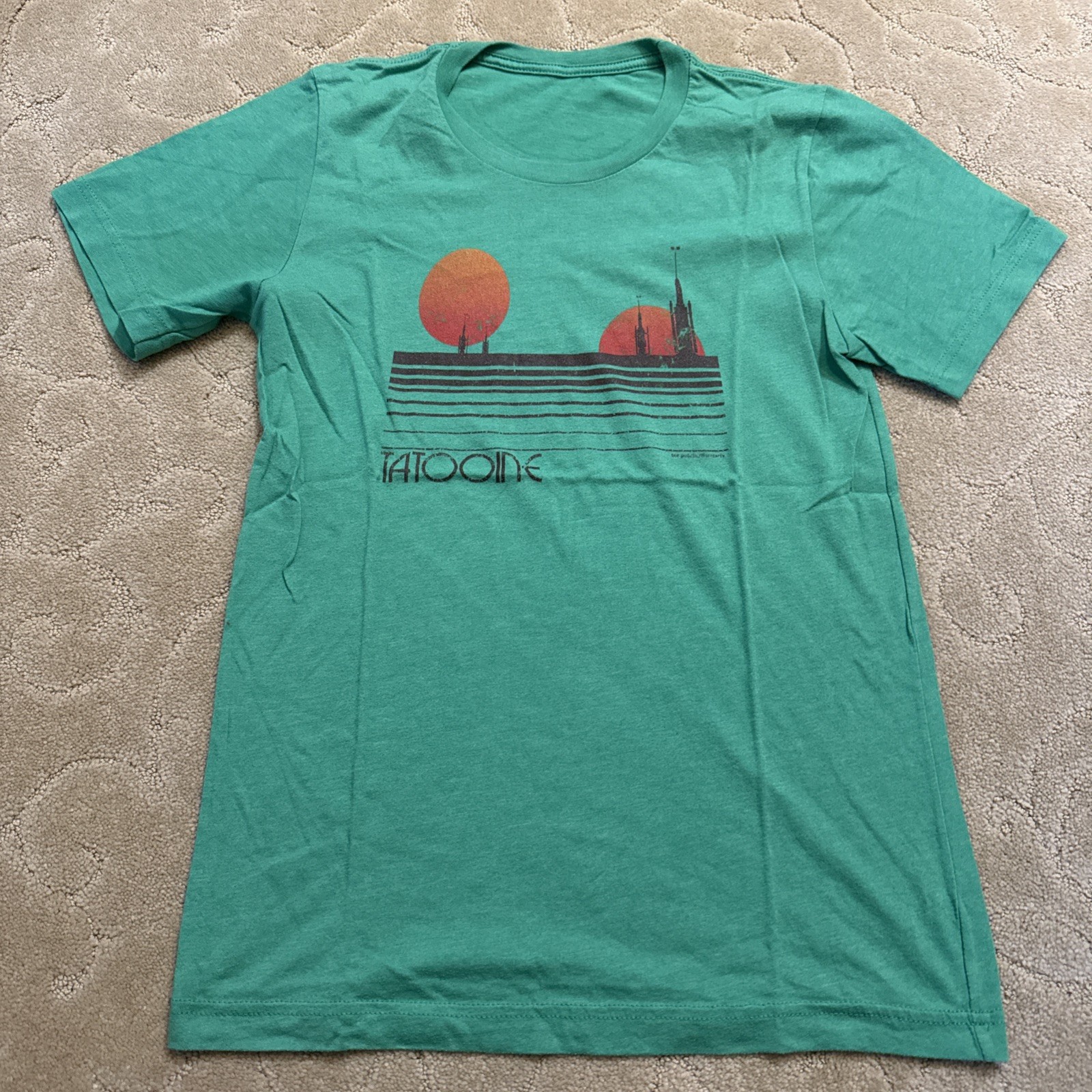 Unbranded Tatooine Star Wars Men’s Small Green T-Shirt