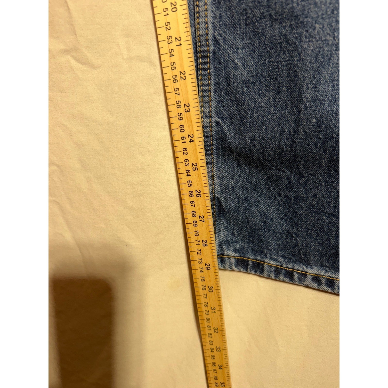 Levis 505 Regular Fit Straight Leg Jeans Mens 34×30 Medium Wash Blue Denim