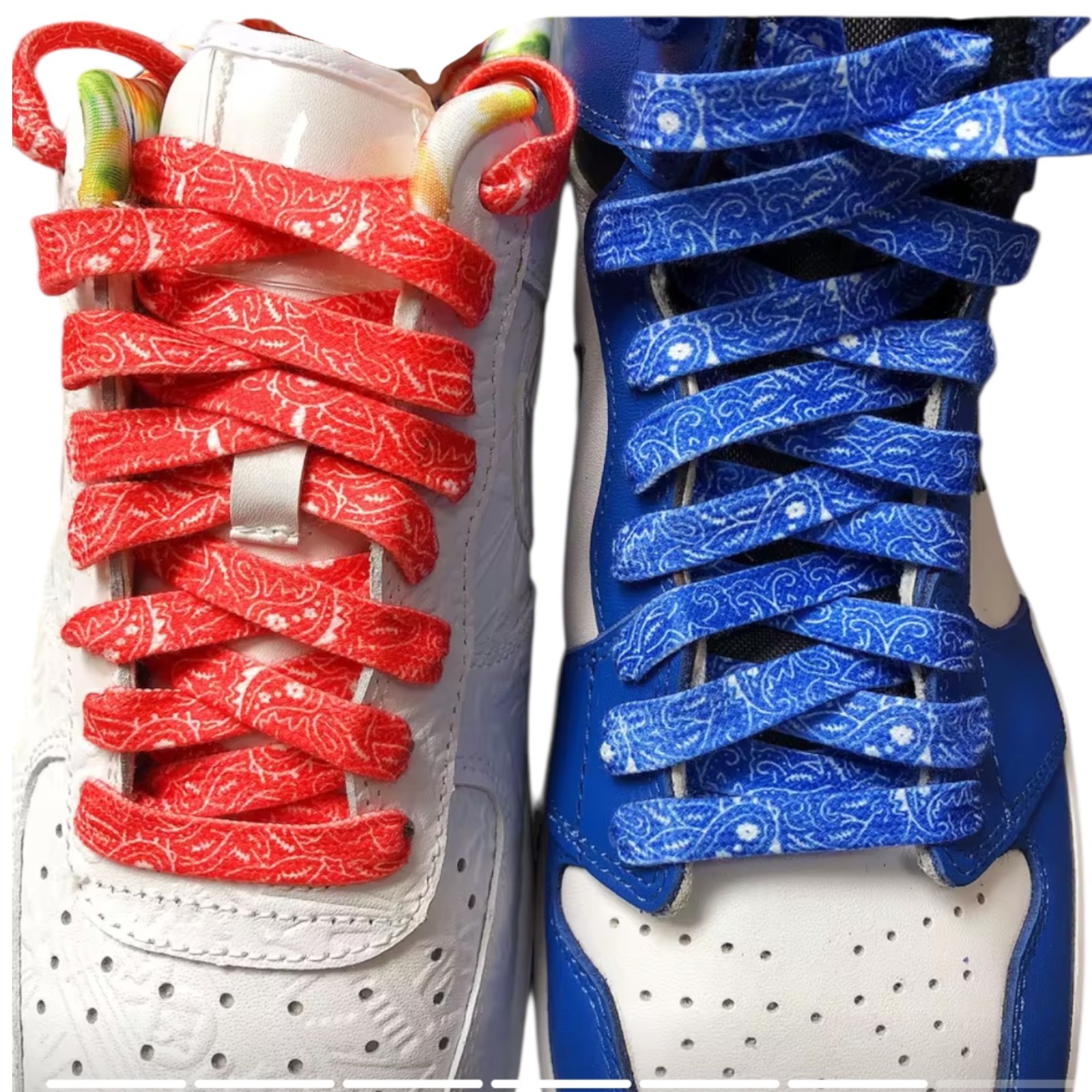 Stylish Strings: Bandanna Shoe Laces Pick your color. 18″- 72″ long