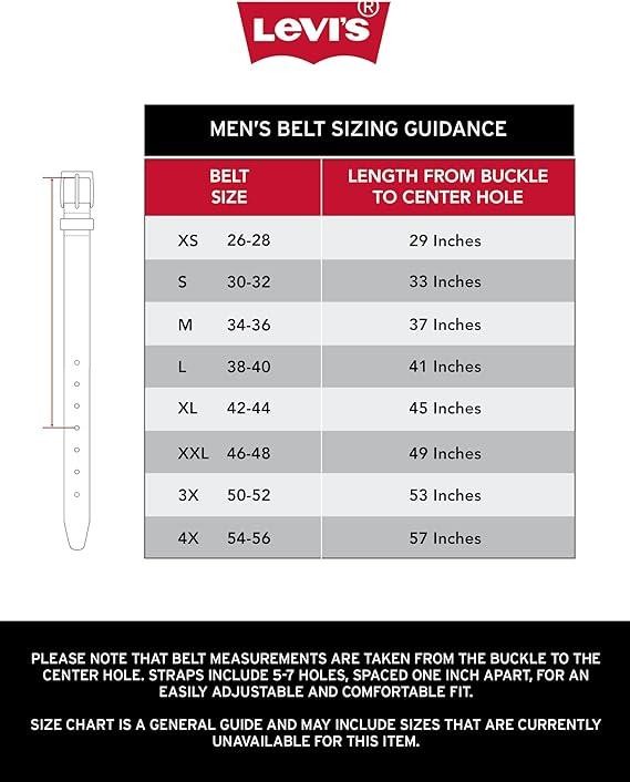 Levi’s Men’s Belt – Classic Casual Jean Leather Belt Tan