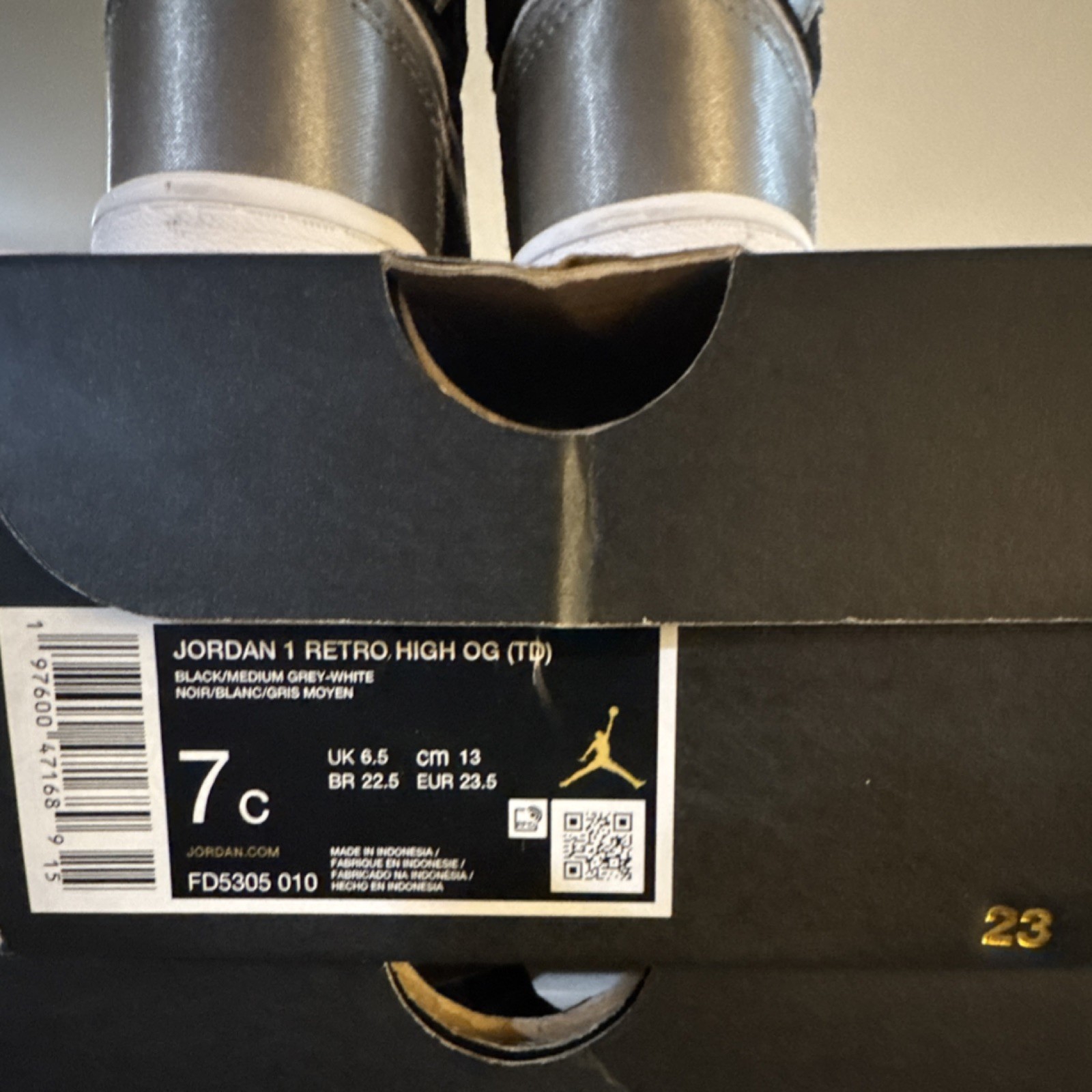 Jordan Air Jordan 1 Retro High OG (TD) Leather Colorblock 7C FD5305-010