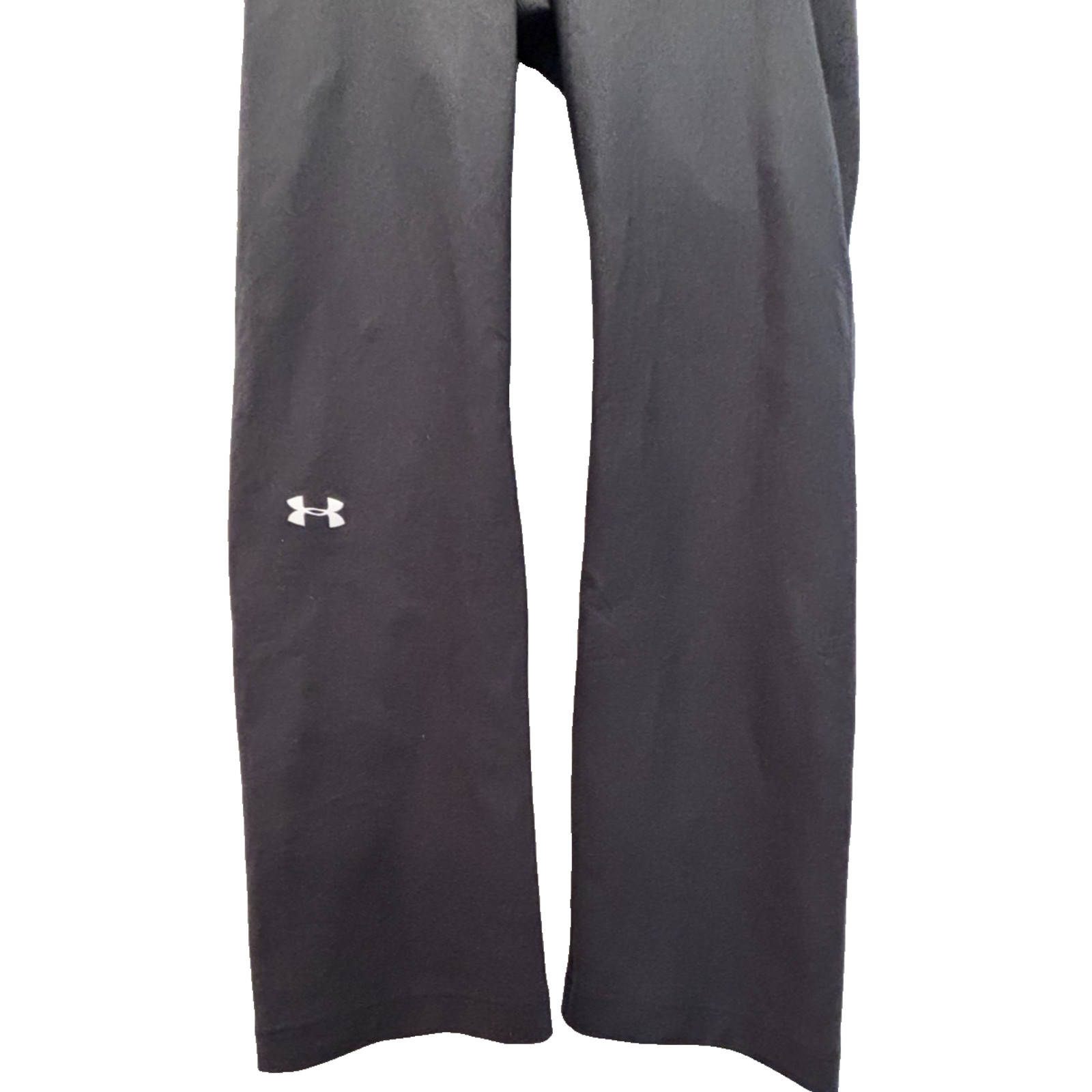 Under Armour Women Pants Large L Black HeatGear Athletic Gym Running Leggings