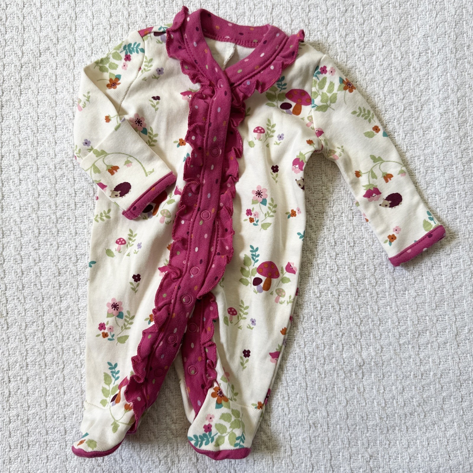 Gymboree 2012 Happy Hedgehog Happy Comfort Footie Gymmies Pajamas Preemie