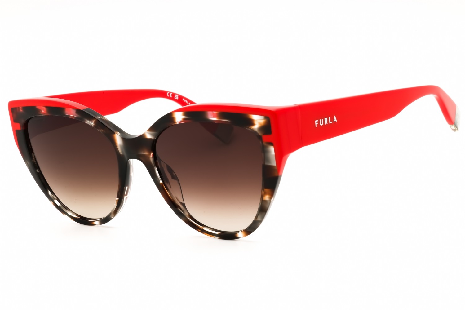 FURLA SFU694-3KA-55 Sunglasses Frame Size 55mm 140mm 18mm HAVANA Women