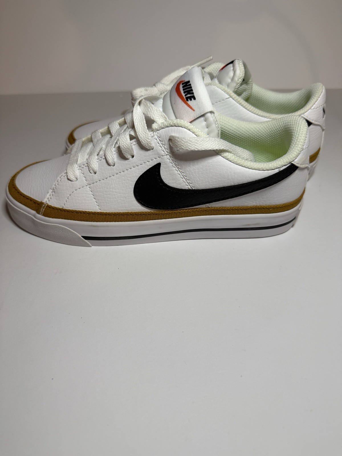 Nike Court Legacy Next Nature Leather Sneakers White Desert Ochre DH3161-100