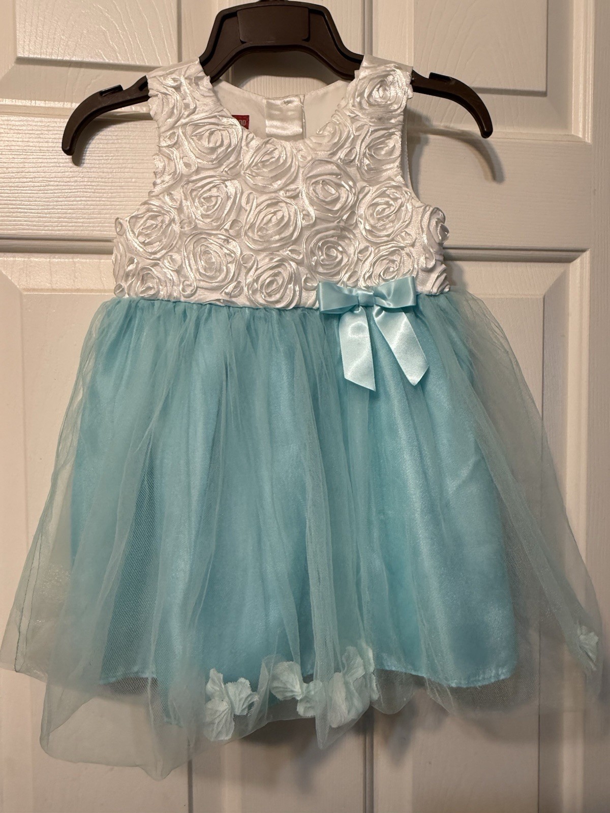 Pageant, Wedding, Bday Dress With Flower Petals. Any Occasion Size 24 Month