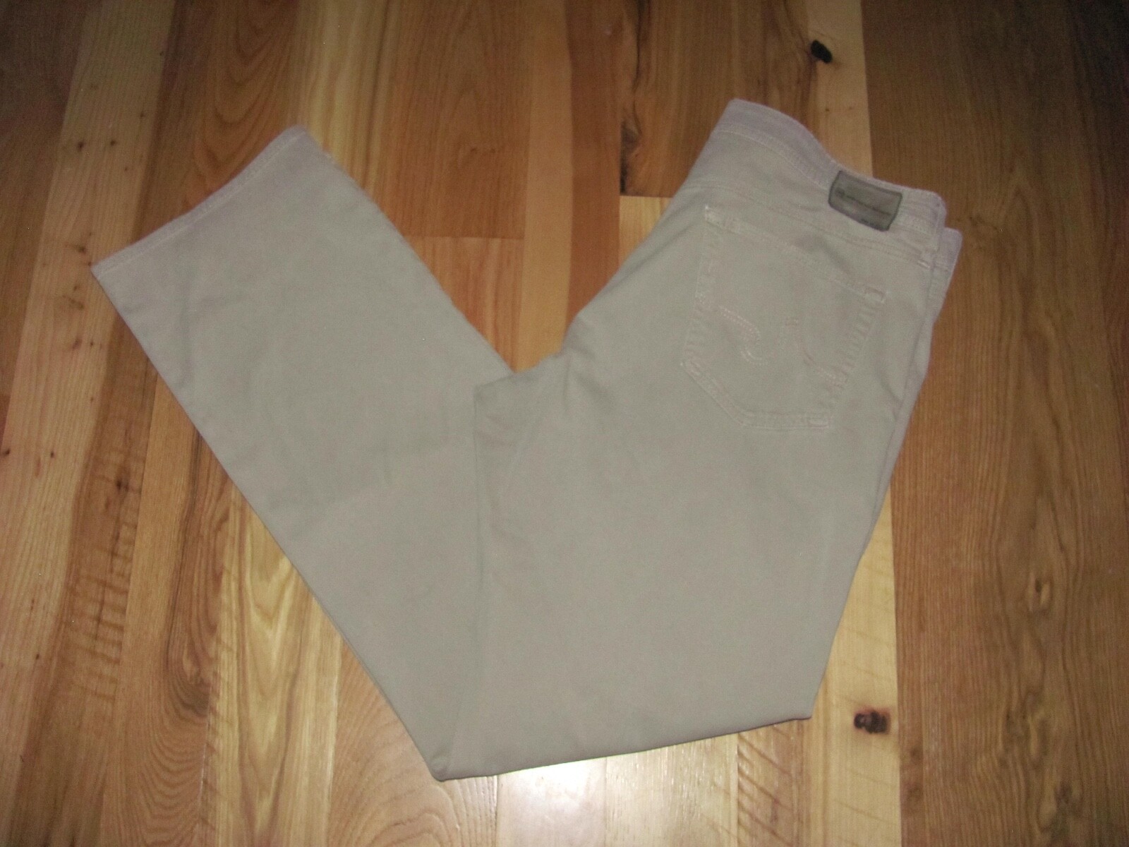 AG Adriano Goldschmied Protege Oatmeal Straight Leg Pant Men’s 38 x 34 (TD10-re)