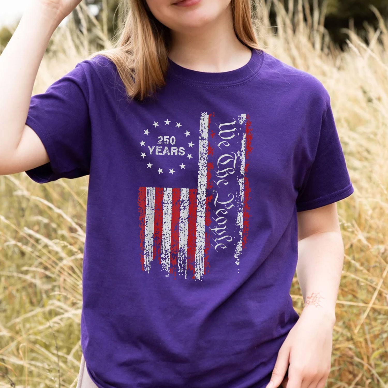 250 Years America Freedom Anniversary Independence Day Patriotic T-Shirt