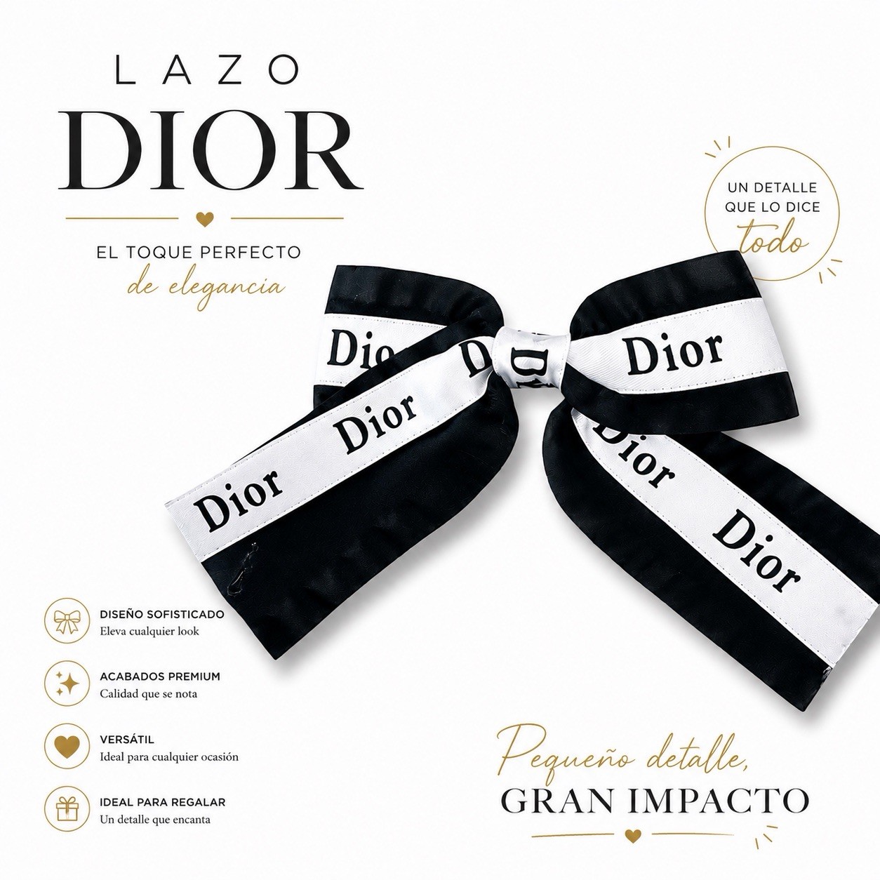 LUXURY DIOR BOW
