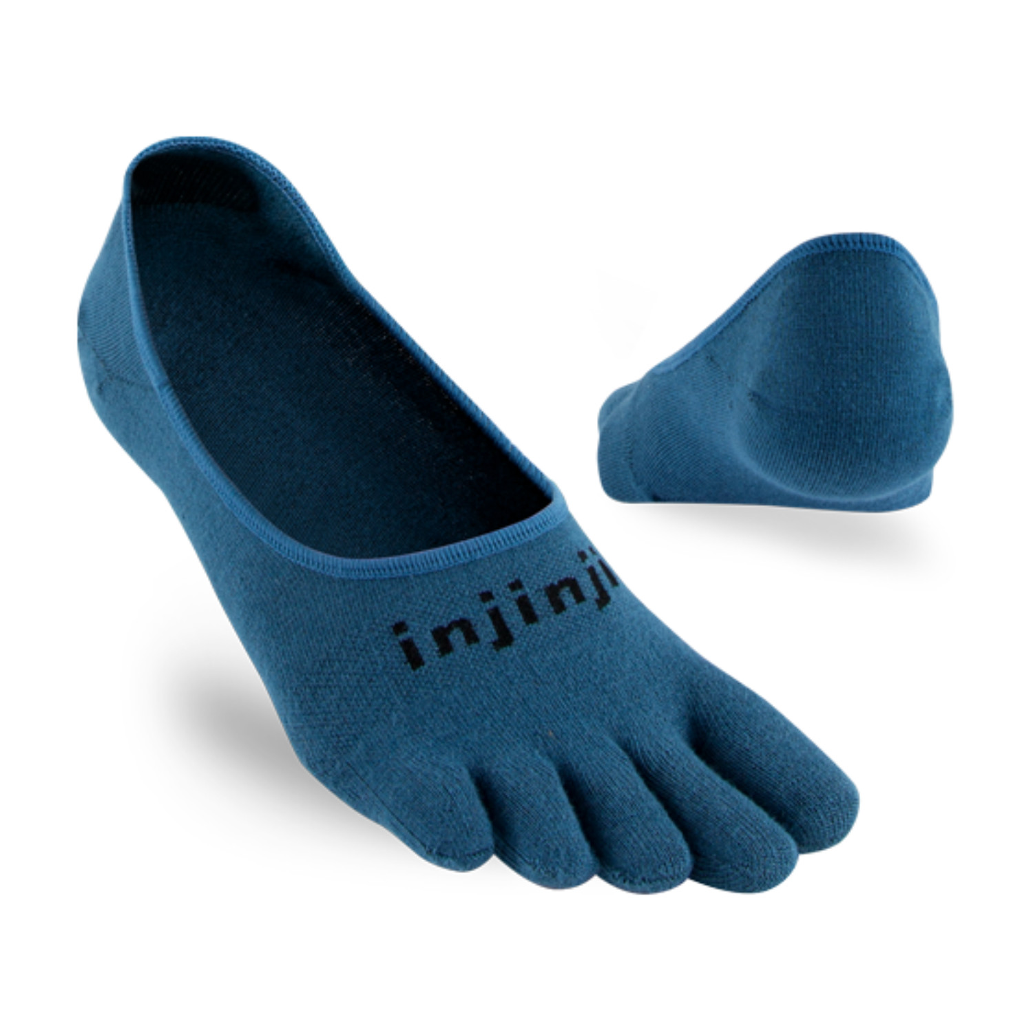 Injinji Men’s Sport Lightweight Hidden Coolmax Toesocks, Steel, Size Options