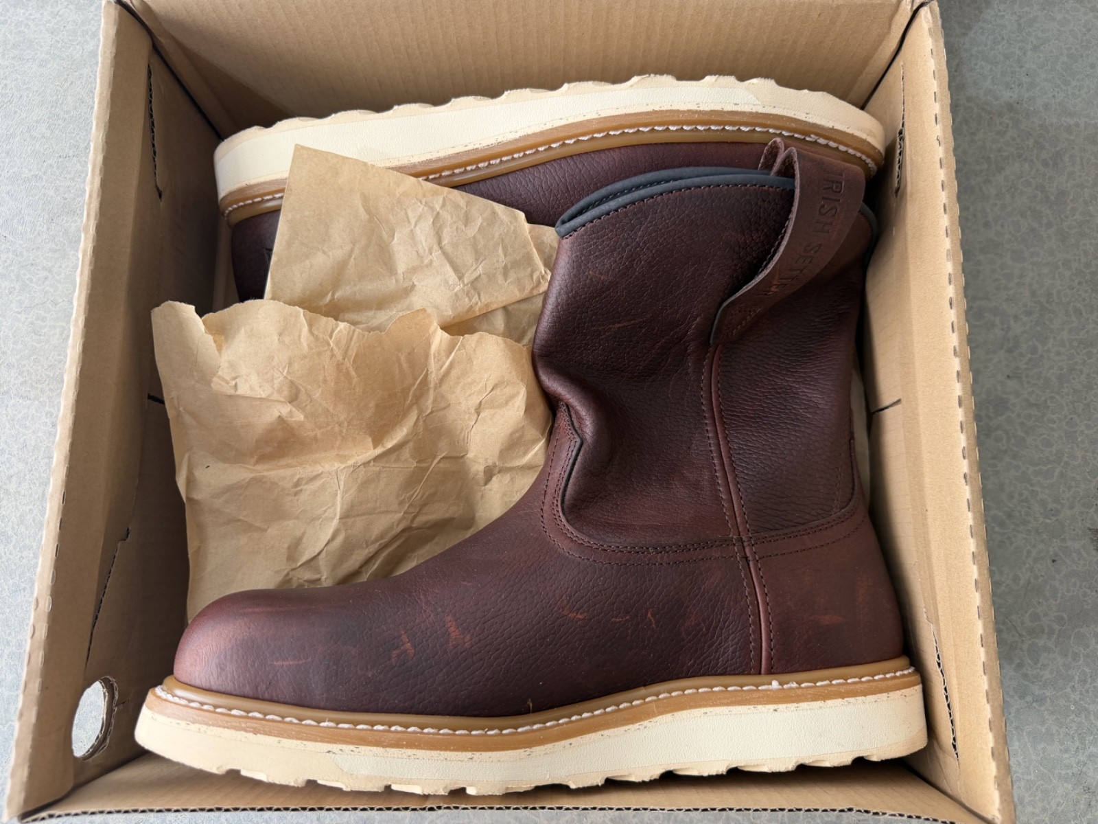 Irish Setter 83605 Ashby Work Boot for Men, Size 12 – Brown – New in box