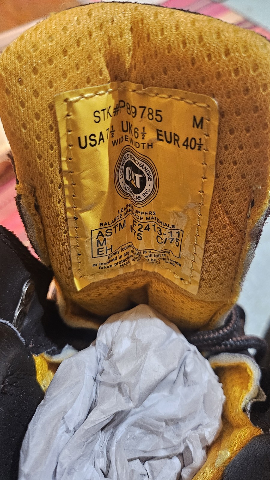 Caterpillar Mens SALVO 8″ WP Steel Toe Thinsulate Work Industrial Boots US 7.5